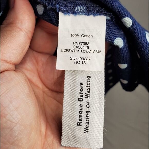 MADEWELL dotted blue chambray denim button up boyshirt XS 09237 - Picture 7 of 10